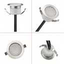 Kit 6 LED ground recessed spotlights 0,3W 12V-DC IP67
