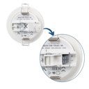 Outdoor LED Downlight Kit 5W - IP65 - 3000K + Interchangeable bezel - TRIAC dimmable - Ø68mm