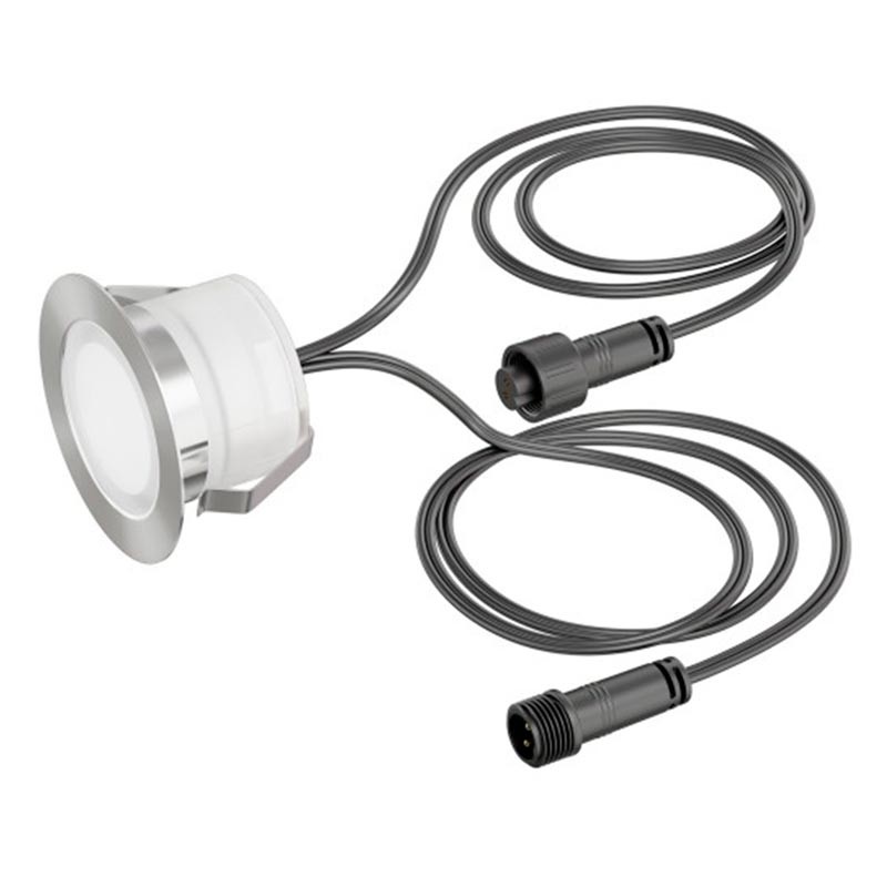 Kit 6 LED ground recessed spotlights 0,3W 12V-DC IP67