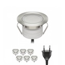 Kit 6 LED ground recessed spotlights 0,3W 12V-DC IP67