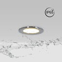 Outdoor LED Downlight Kit 5W - IP65 - 3000K + Interchangeable bezel - TRIAC dimmable - Ø68mm