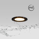 Outdoor LED Downlight Kit 5W - IP65 - 3000K + Interchangeable bezel - TRIAC dimmable - Ø68mm