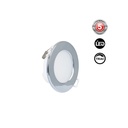 Outdoor LED Downlight Kit 5W - IP65 - 4000K + Interchangeable bezel - TRIAC dimmable - Ø68mm