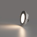 Outdoor LED Downlight Kit 5W - IP65 - 4000K + Interchangeable bezel - TRIAC dimmable - Ø68mm