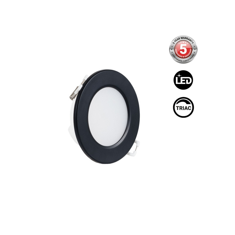 Outdoor LED Downlight Kit 5W - IP65 - 4000K + Interchangeable bezel - TRIAC dimmable - Ø68mm