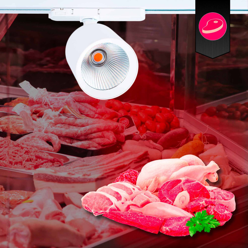 LED 3-phase track spotlight - 40W - Butcheries - Philips Xitanium Driver