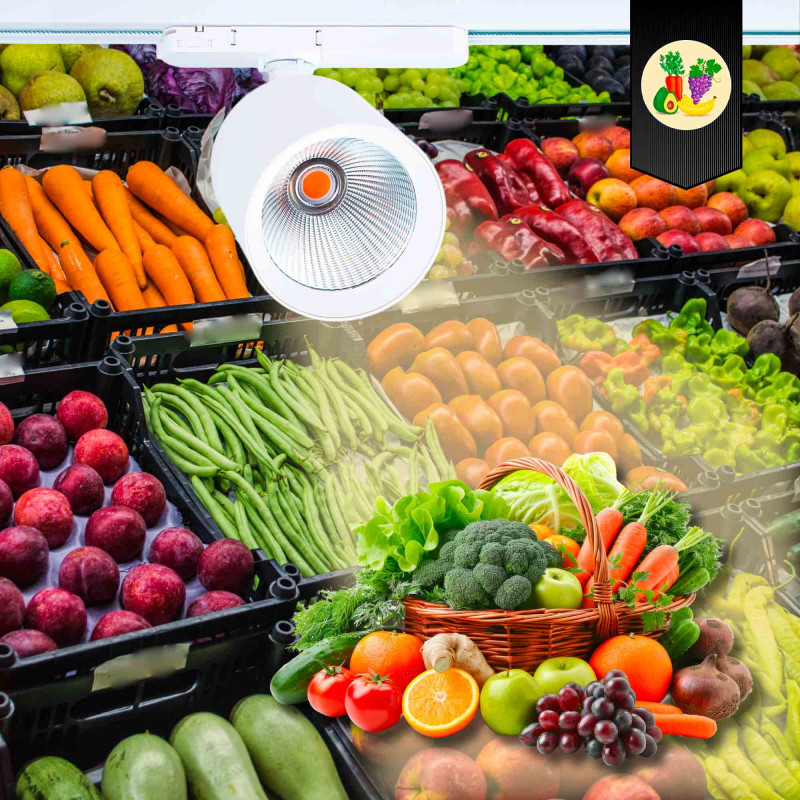 LED 3-phase track spotlight - 40W - Fruit and vegetables - Philips Xitanium Driver
