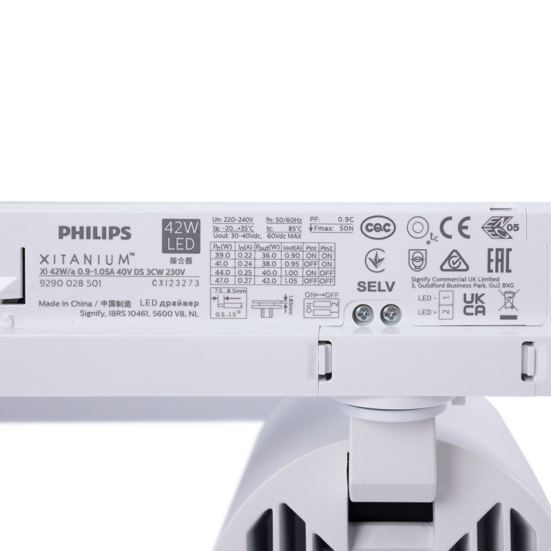 LED 3-phase track spotlight - 40W - Fish and Seafood - Philips Xitanium Driver