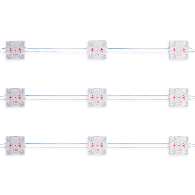 Square LED module for signs - 3.6W - 220V AC - IP65 - 165º - 4000K