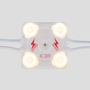 Square LED module for signs - 3.6W - 220V AC - IP65 - 165º - 4000K