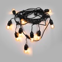 Kit - 11.5m Outdoor string lights + 10 LED G45/E27 filament bulbs 4W - 2200K - IP44