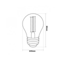 Kit - 11.5m Outdoor string lights + 10 dimmable LED bulbs G45/E27- 4W - 2200K - IP44