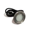 Kit 6 LED RGB recessed floor spotlights Ø58x9mm 0,5W 12V-DC IP67