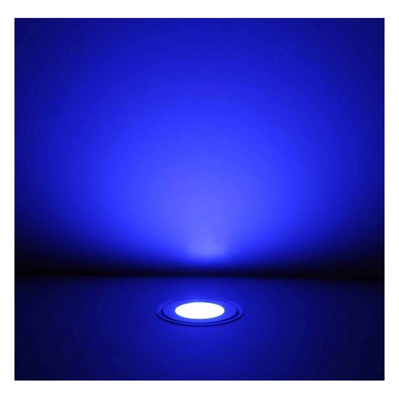 Kit 6 LED RGB recessed floor spotlights Ø58x9mm 0,5W 12V-DC IP67