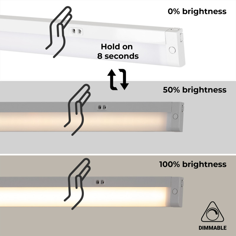 Under cabinet LED bar 8W - CCT - With IR sensor - 60cm