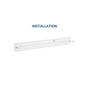 Under cabinet LED bar 8W - CCT - With IR sensor - 60cm