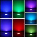 Kit 6 LED RGB recessed floor spotlights Ø58x9mm 0,5W 12V-DC IP67