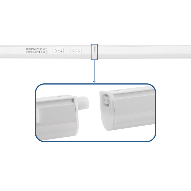 Under cabinet LED batten - T5 - 8W - CCT - 60 cm - Opal