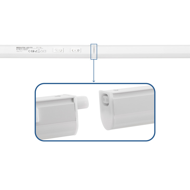 Under cabinet LED batten - T5 - 14W - CCT - 120 cm - Opal