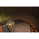 Kit 6 LED RGB recessed floor spotlights Ø58x9mm 0,5W 12V-DC IP67