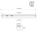 Under cabinet LED batten - T5 - 14W - CCT - 120 cm - Opal