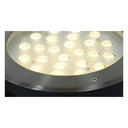 LED Ground Recessed Spotlight 18W 12V-DC IP67 Warm White 3000K