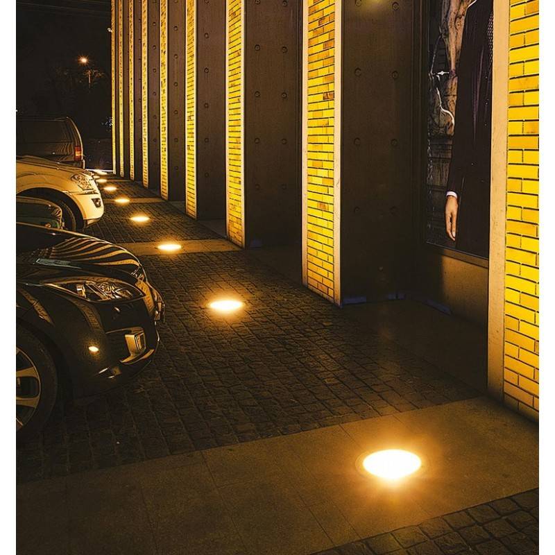 LED Ground Recessed Spotlight 18W 12V-DC IP67 Warm White 3000K
