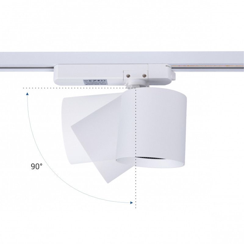 LED 1-phase track spotlight - 40W - Fish and Seafood