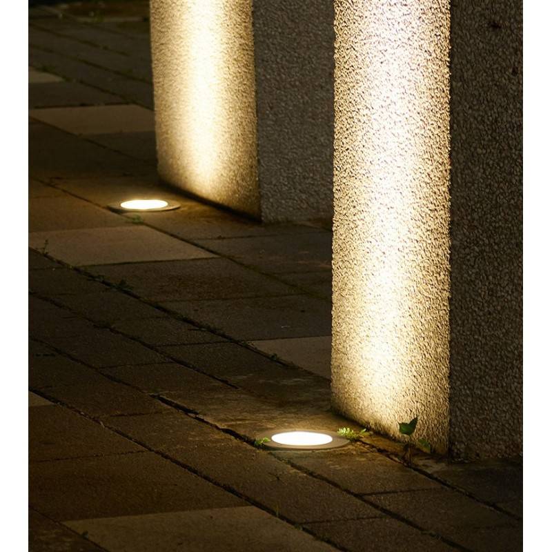 LED Ground Recessed Spotlight 10W 12V-DC IP67 Warm White 3000K