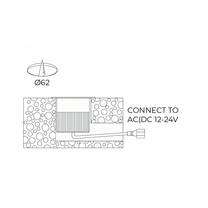 RGB 12W 12V-DC IP67 recessed LED downlight RGB 12W 12V-DC IP67