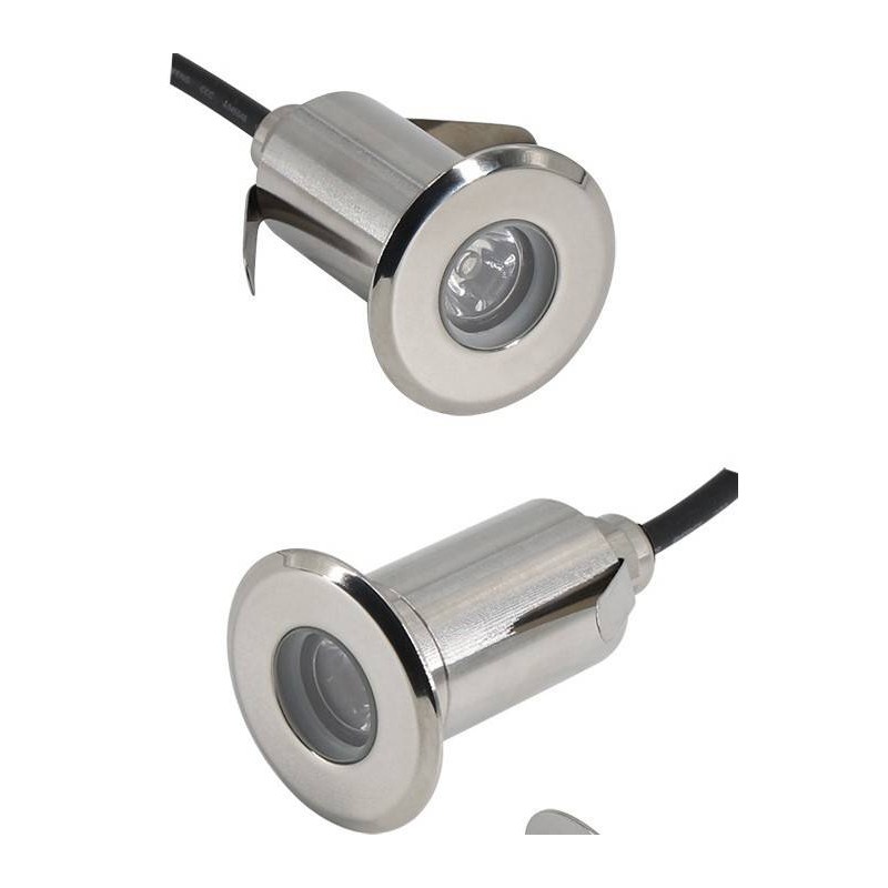LED recessed floor spotlight 1.5W 12V IP67 Warm White