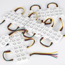 Square RGB LED module for signage - 0.96W - 12V DC - IP65 - 120º
