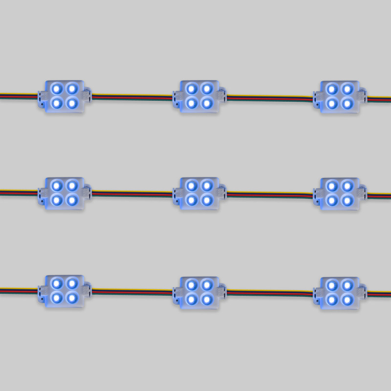 Square RGB LED module for signage - 0.96W - 12V DC - IP65 - 120º