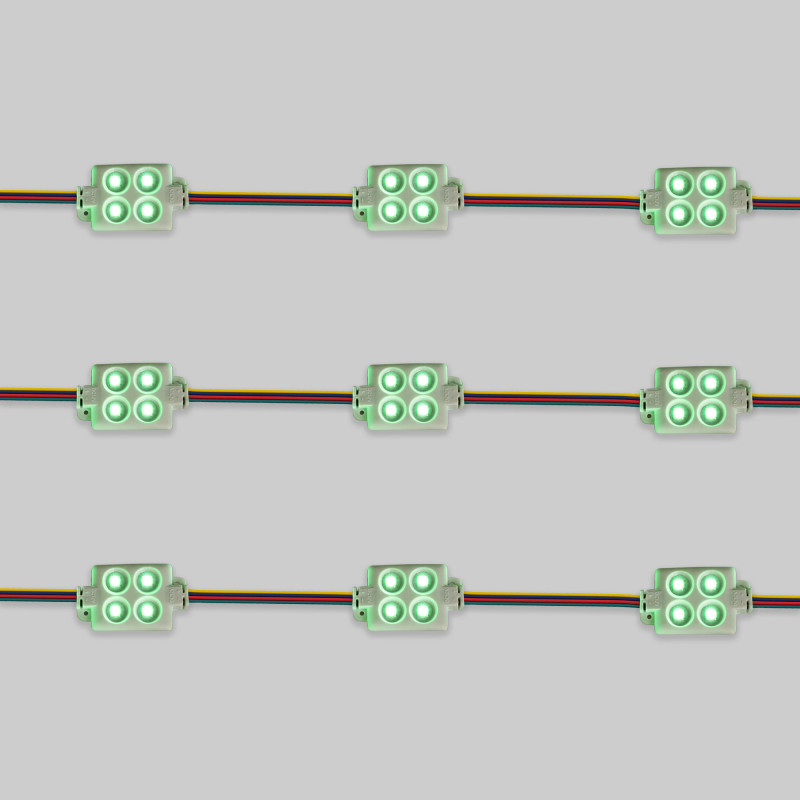 Square RGB LED module for signage - 0.96W - 12V DC - IP65 - 120º