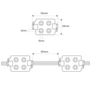 Square RGB LED module for signage - 0.96W - 12V DC - IP65 - 120º