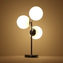 Triple crystal ball table lamp "ROM" - 3 x E27 - Ø 15cm
