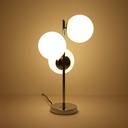 Triple crystal ball table lamp "ROM" - 3 x E27 - Ø 15cm