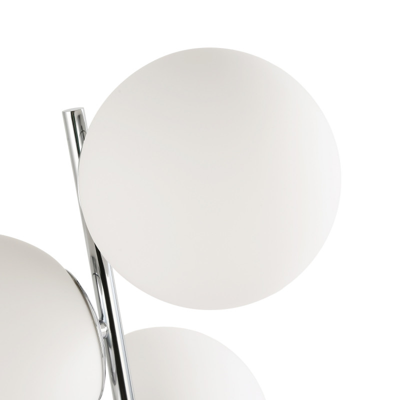 Triple crystal ball table lamp "ROM" - 3 x E27 - Ø 15cm