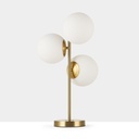 Triple crystal ball table lamp "ROM" - 3 x E27 - Ø 15cm