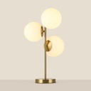 Triple crystal ball table lamp "ROM" - 3 x E27 - Ø 15cm