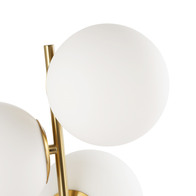 Triple crystal ball table lamp "ROM" - 3 x E27 - Ø 15cm