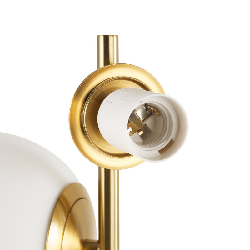 Triple crystal ball table lamp "ROM" - 3 x E27 - Ø 15cm