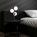 Triple crystal ball table lamp "ROM" - 3 x E27 - Ø 15cm