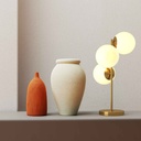 Triple crystal ball table lamp "ROM" - 3 x E27 - Ø 15cm