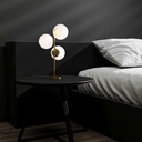 Triple crystal ball table lamp "ROM" - 3 x E27 - Ø 15cm