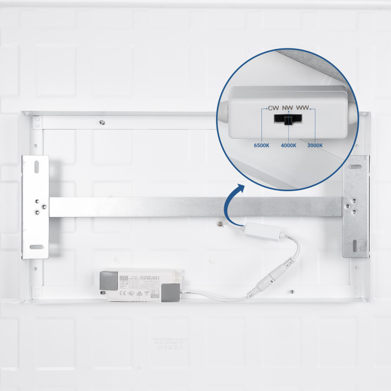 Surface LED Panel CCT - 36W - 60x60 cm - 135lm/W - IP20