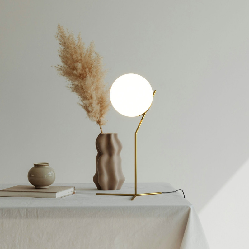 Crystal ball table lamp "NOLA" - E27 - Ø 25cm