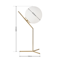 Crystal ball table lamp "NOLA" - E27 - Ø 25cm