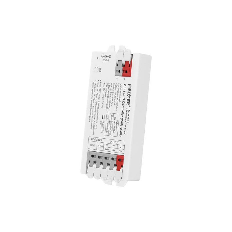 LED Strip Controller 2 in 1- Monochrome - CCT - 12/24V DC - 2.4GHz+ WiFi - Mi Boxer - E2-WR