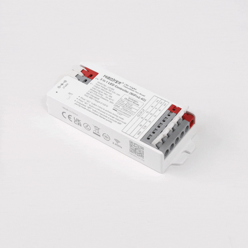 LED Strip Controller 3 in 1- RGB / RGBW / RGB+CCT - 12/24V DC - 2.4GHz+ WiFi - Mi Boxer - E3-WR